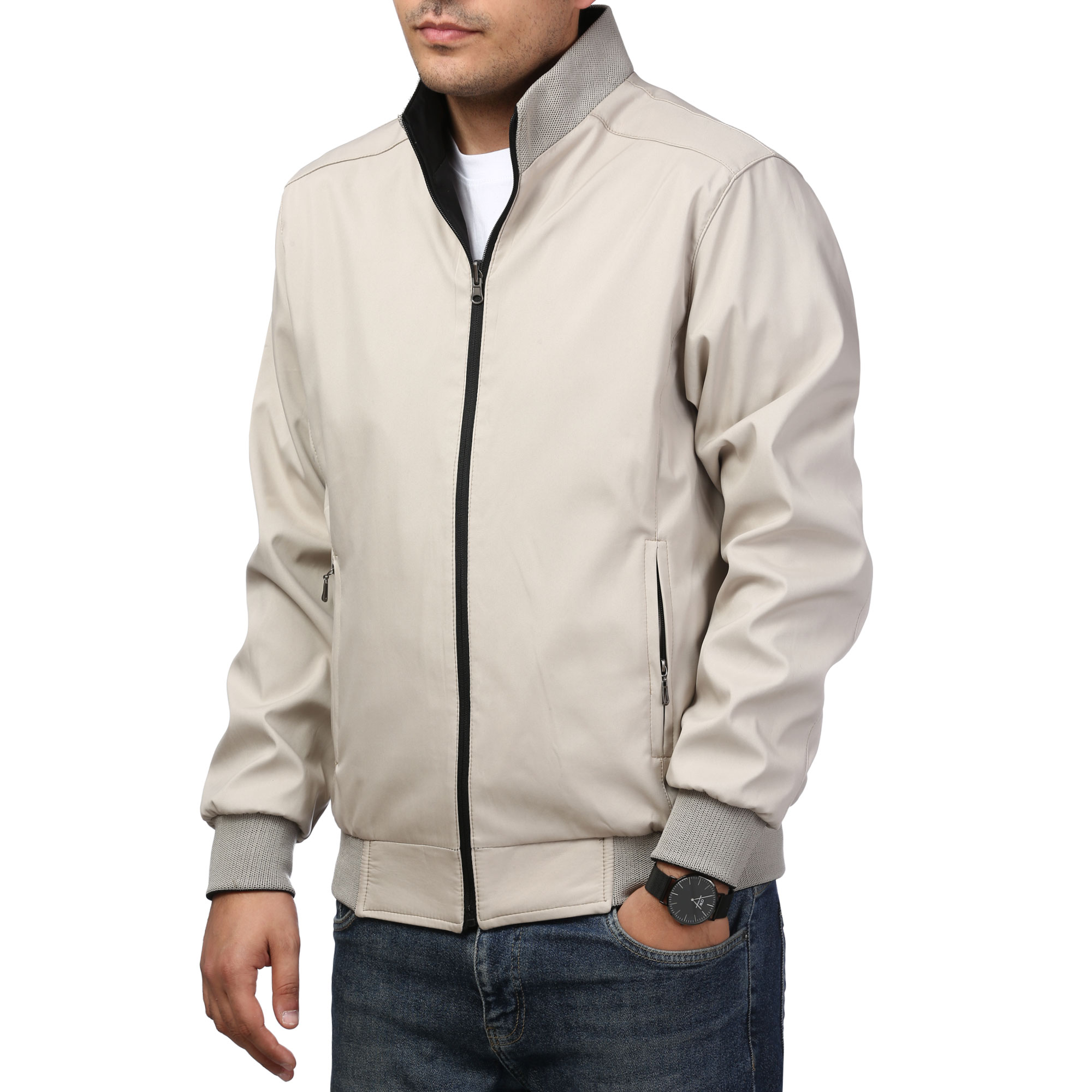 کاپشن دو رو شمعی مردانه مدل 603629