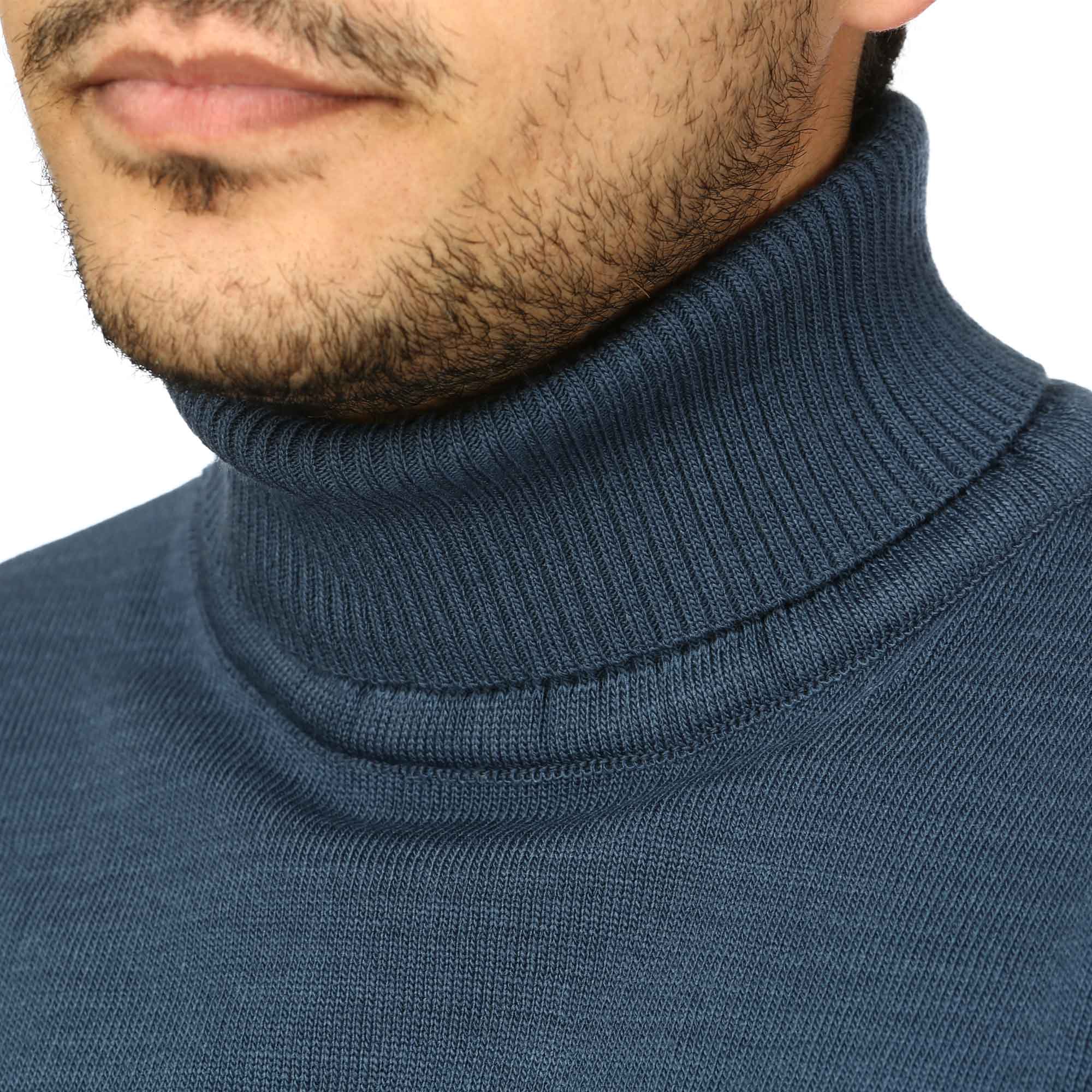 پلیور بافت یقه اسکی مردانه مدل 689854