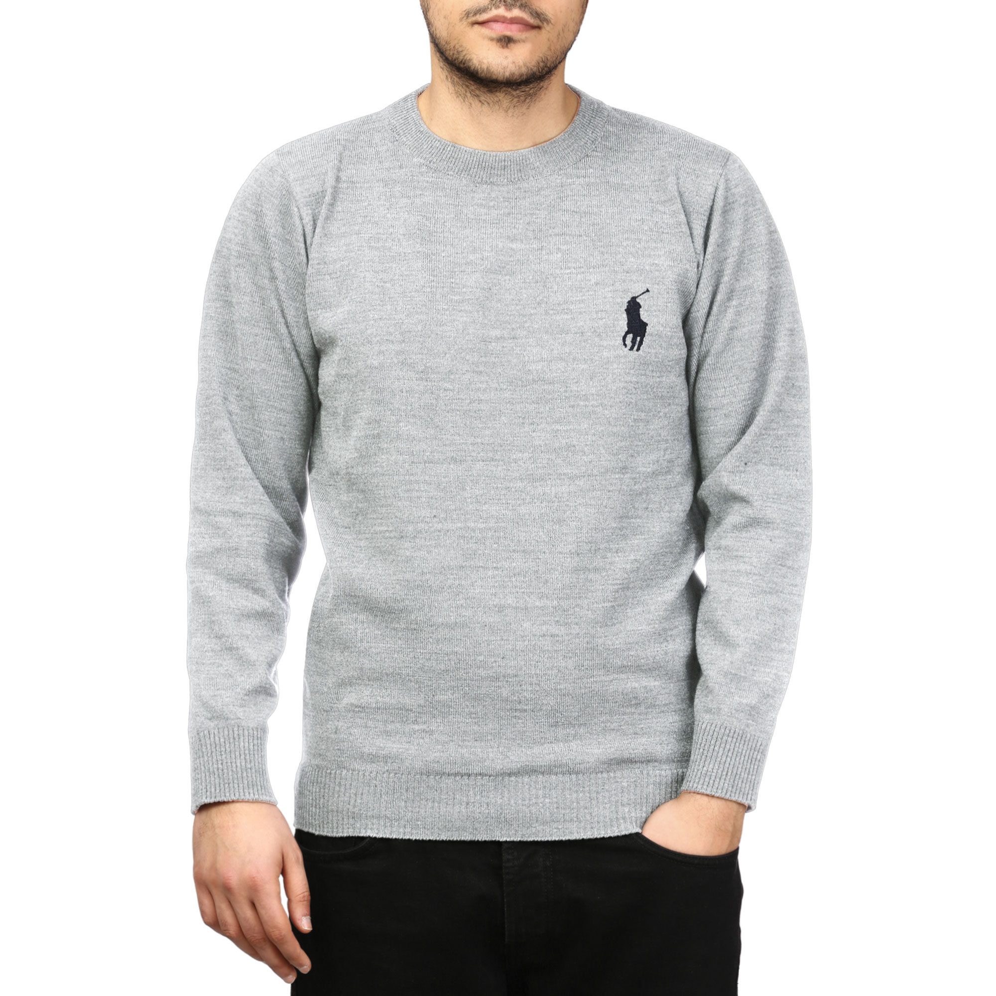 پلیور بافت یقه گرد مردانه مدل 6598512