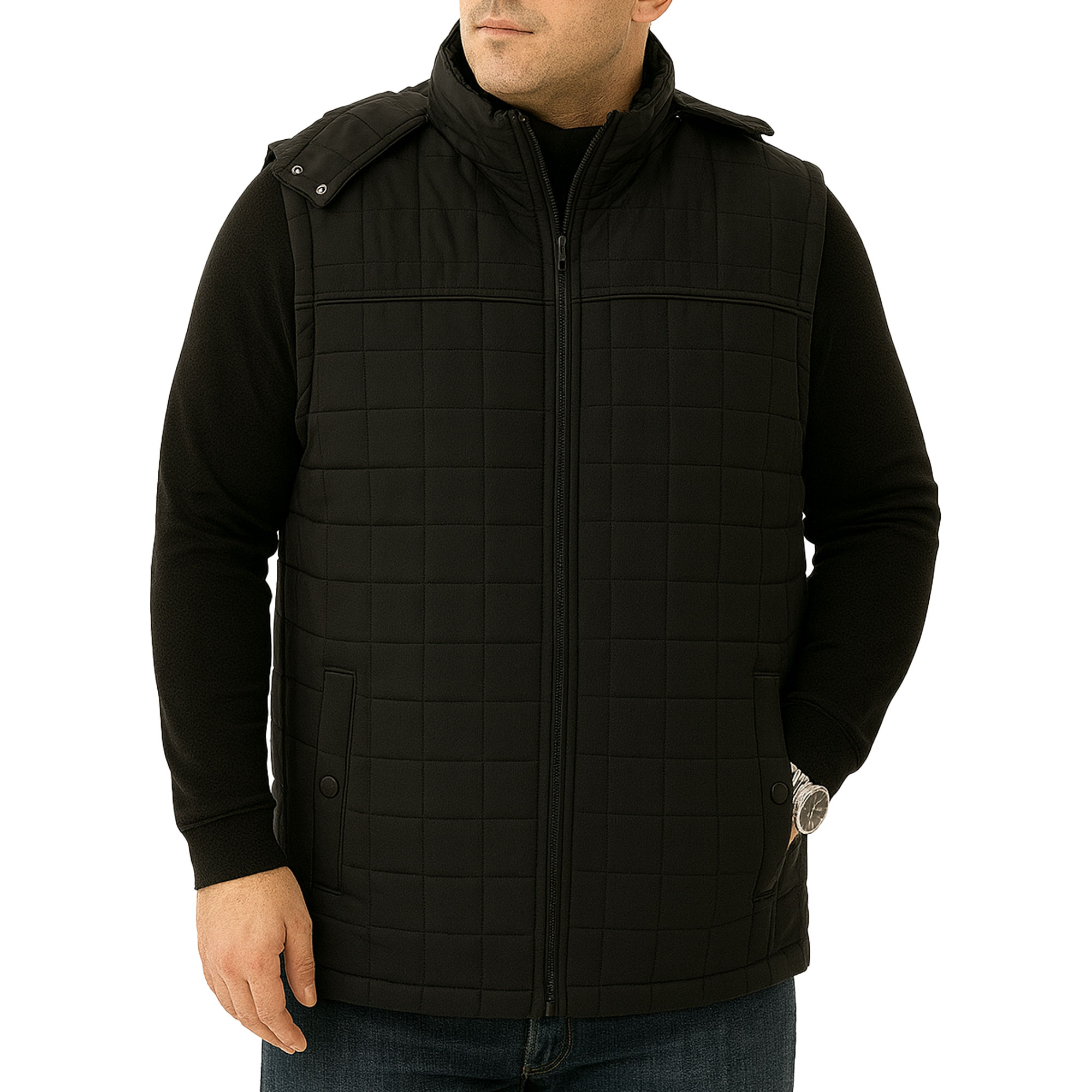 جلیقه پافر سایز بزرگ مردانه مدل 63875