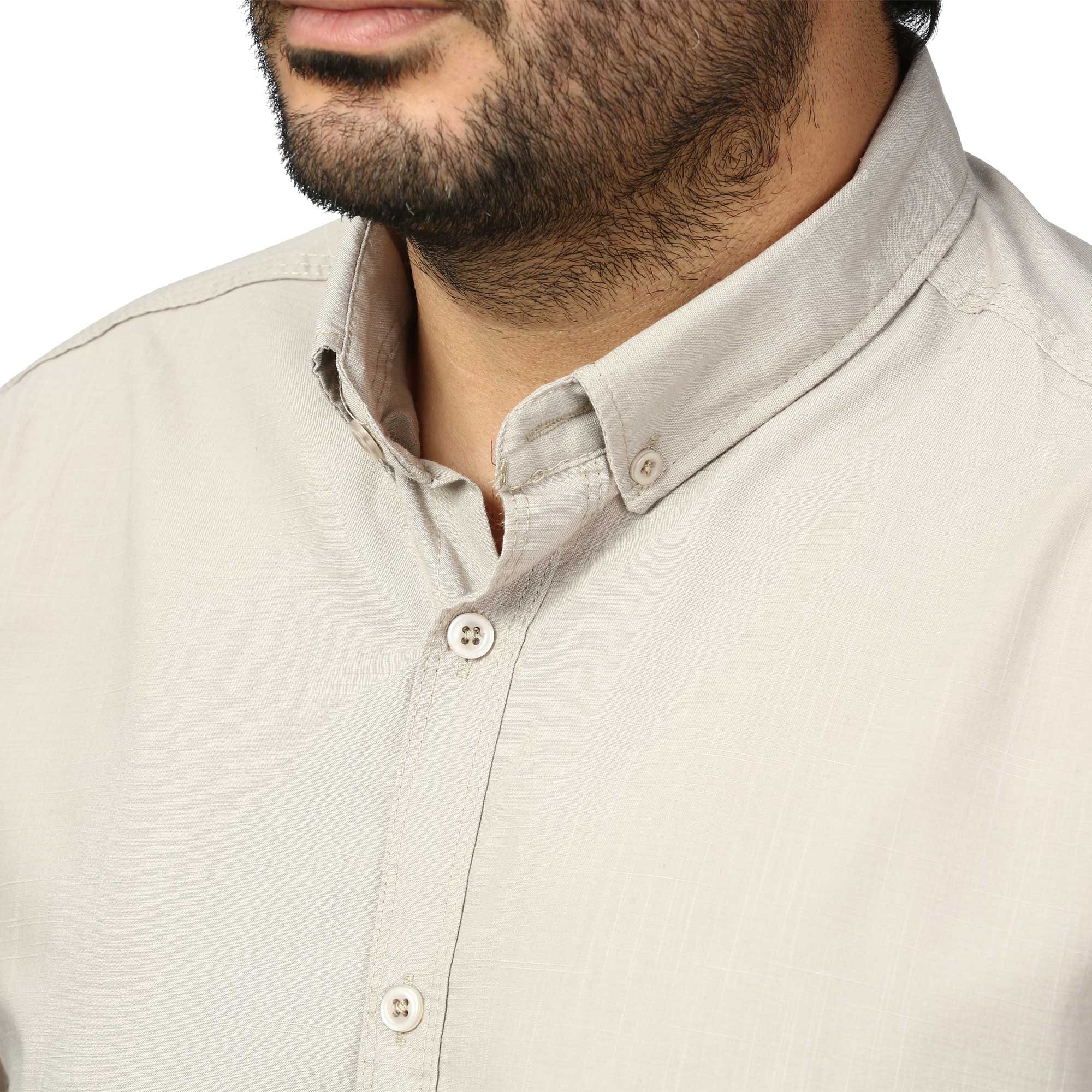 پیراهن آستین بلند لینن مردانه مدل 6105913