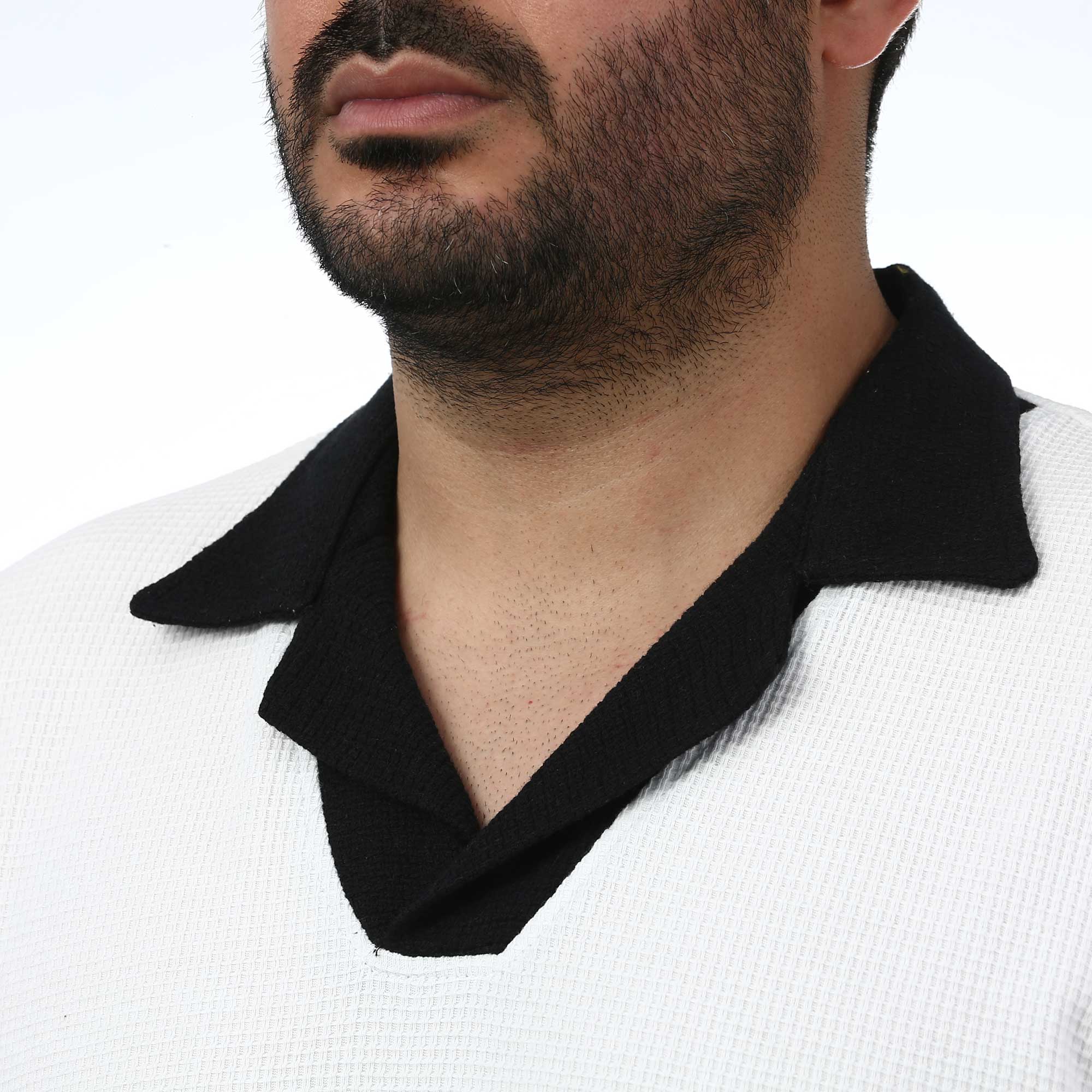 پولوشرت آستین کوتاه  یقه شکاری مردانه سیزر مدل 15611246