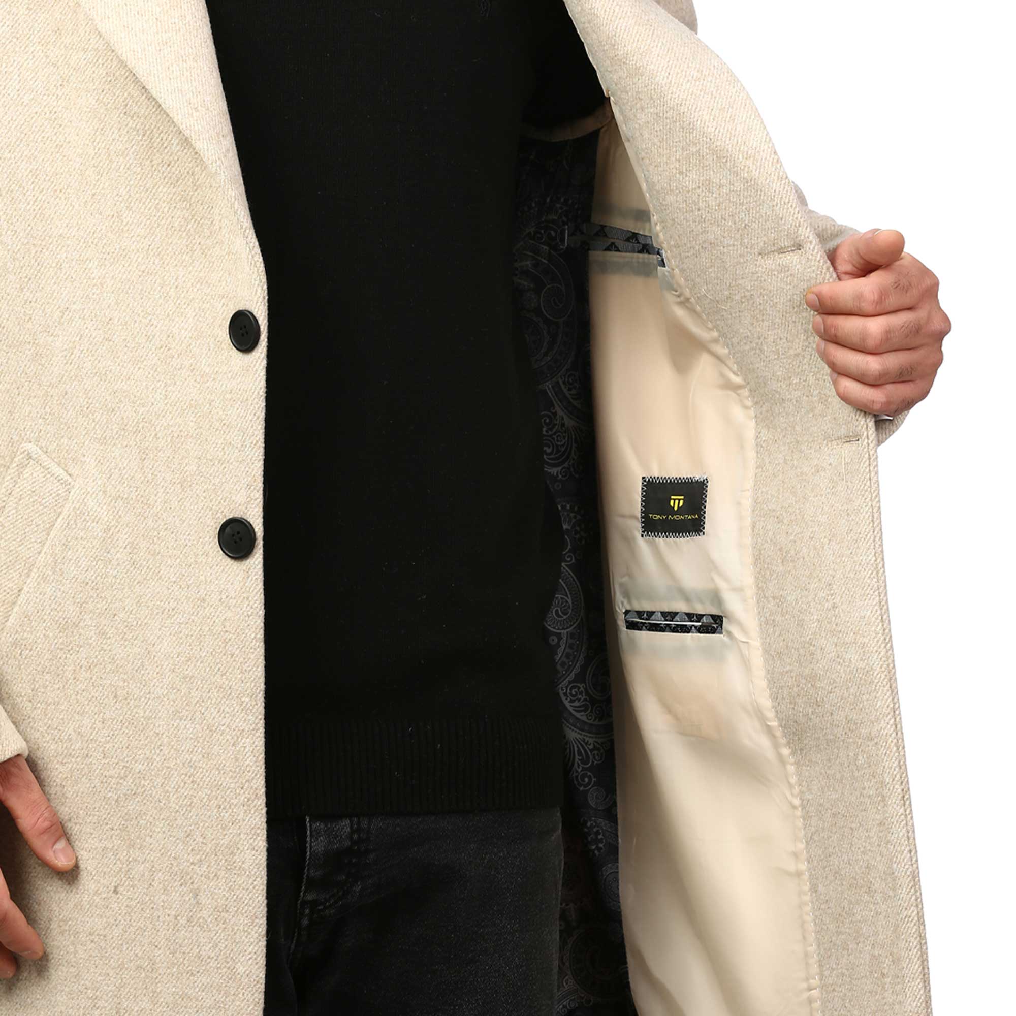 پالتو فوتر بلند مردانه مدل 61666