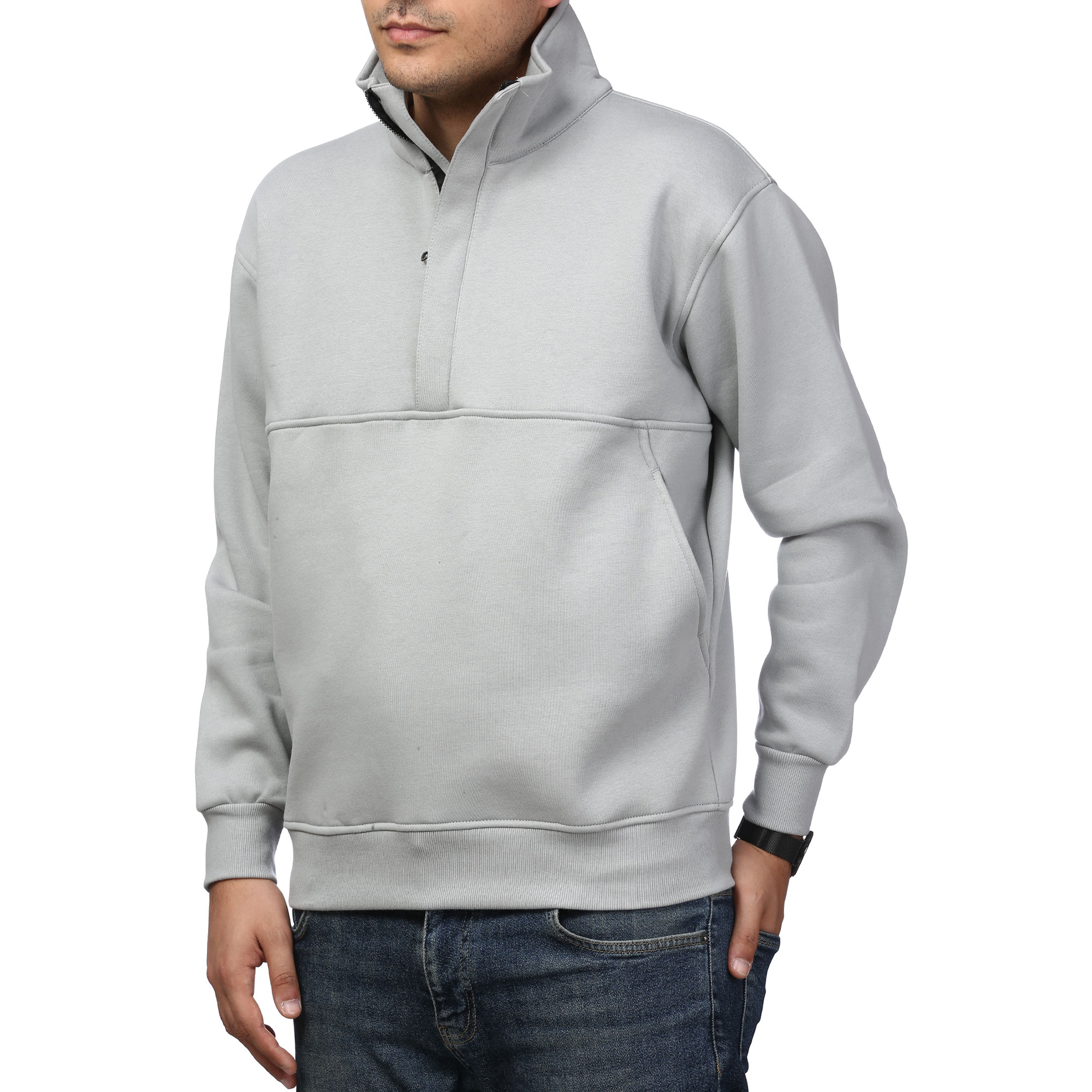 پلیور دورس نیم زیپ مخفی مردانه آرشید مدل 519659