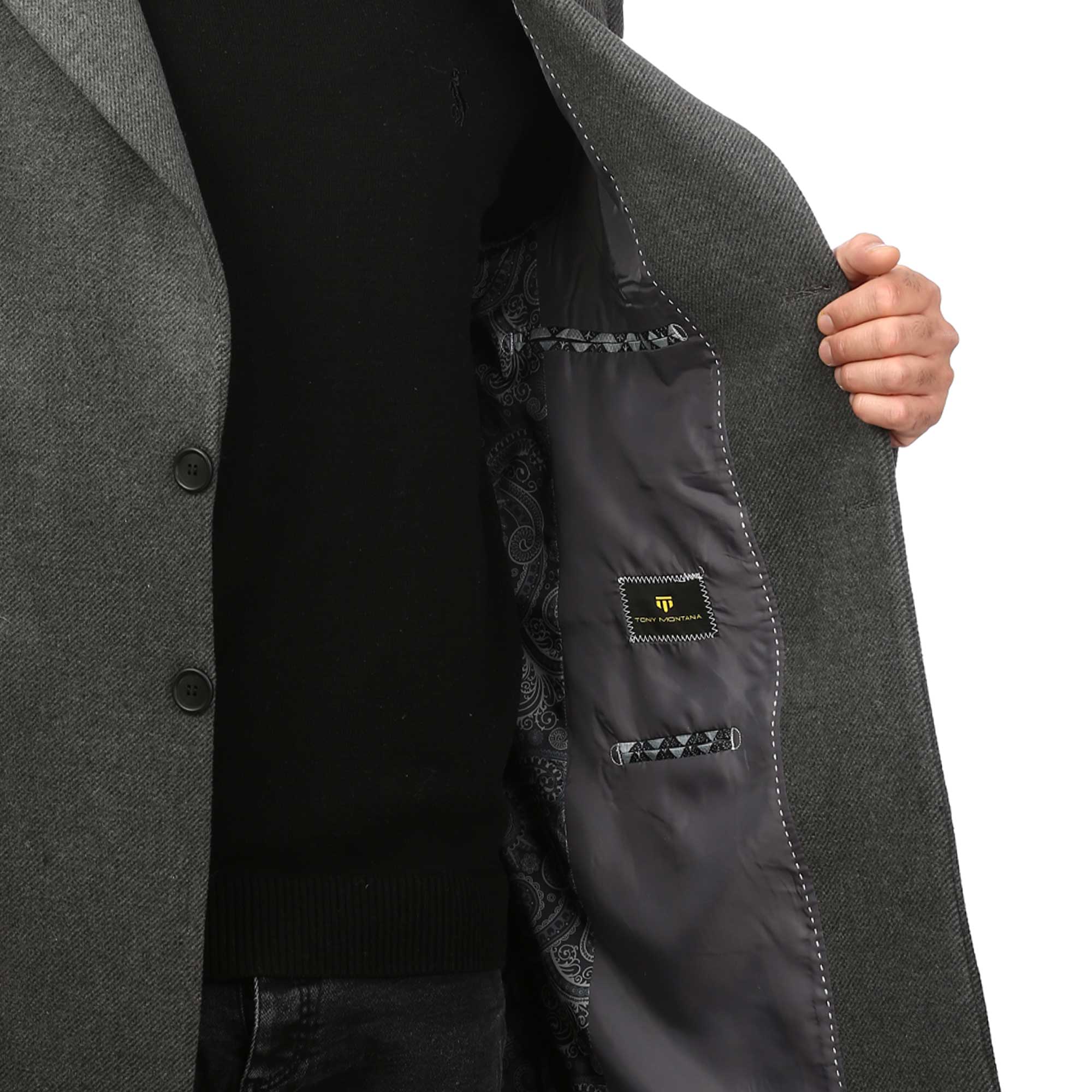 پالتو فوتر بلند مردانه مدل 61667