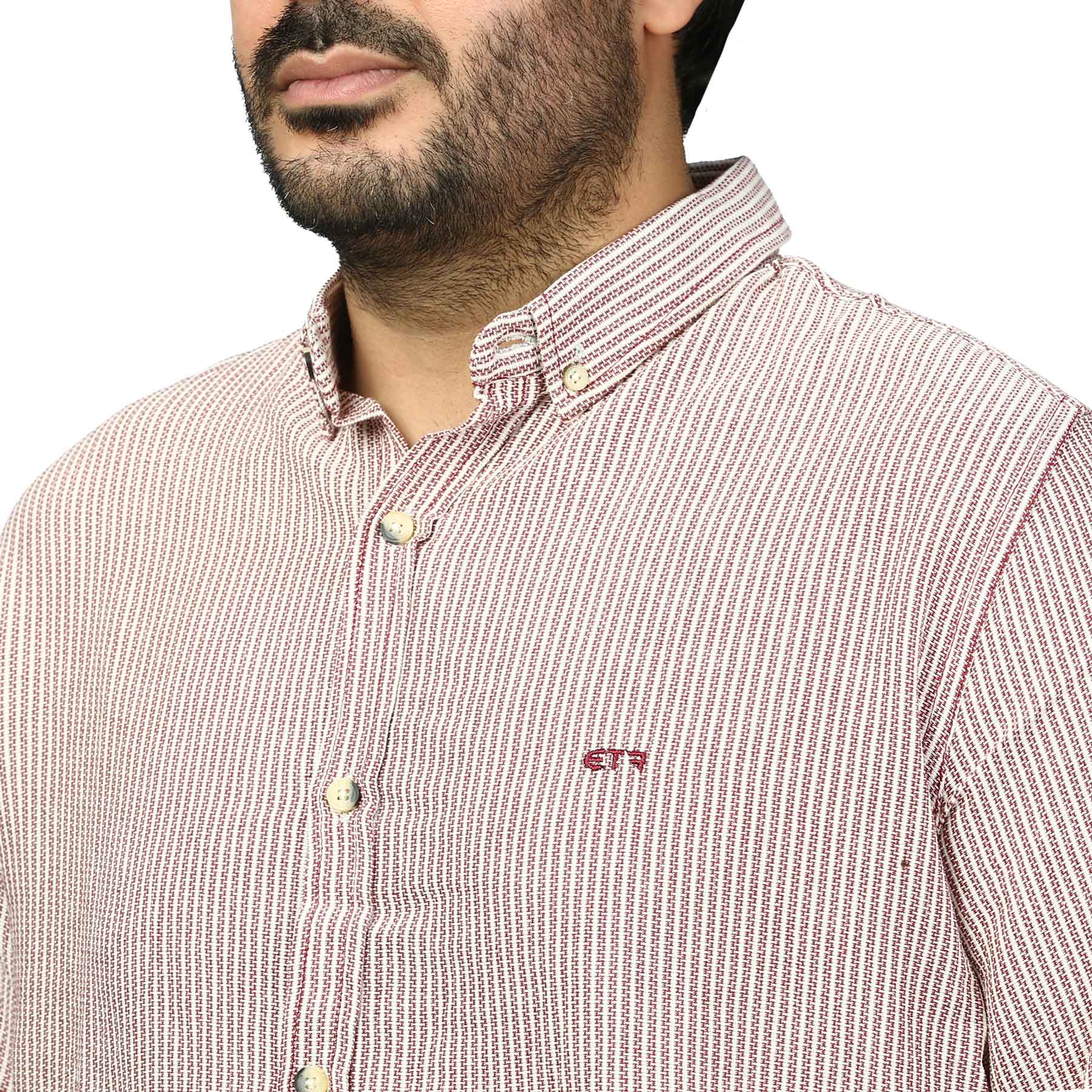 پیراهن آستین بلند کنفی مردانه مدل 61011042