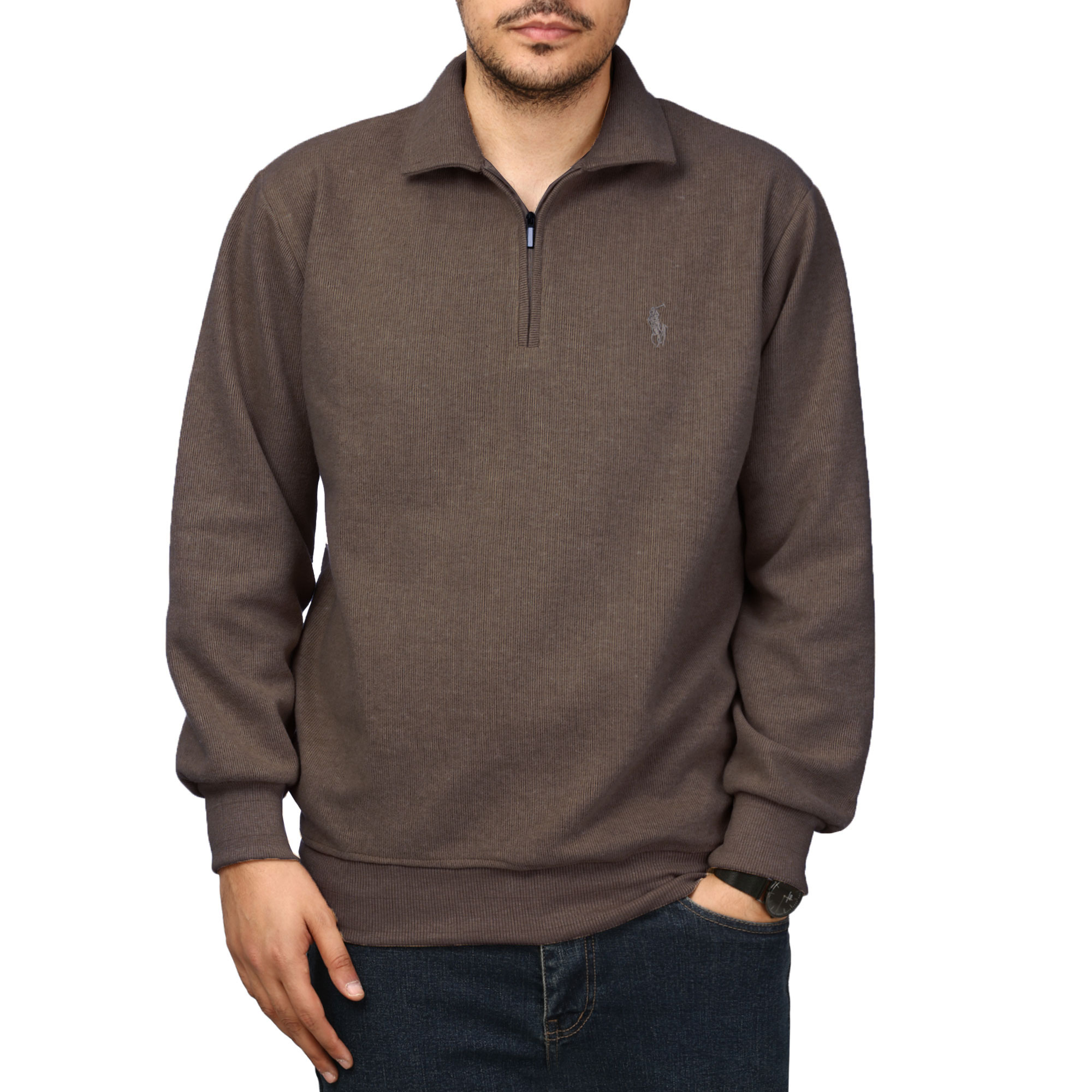 پلیور سلانیک نیم زیپ مردانه مدل 619156