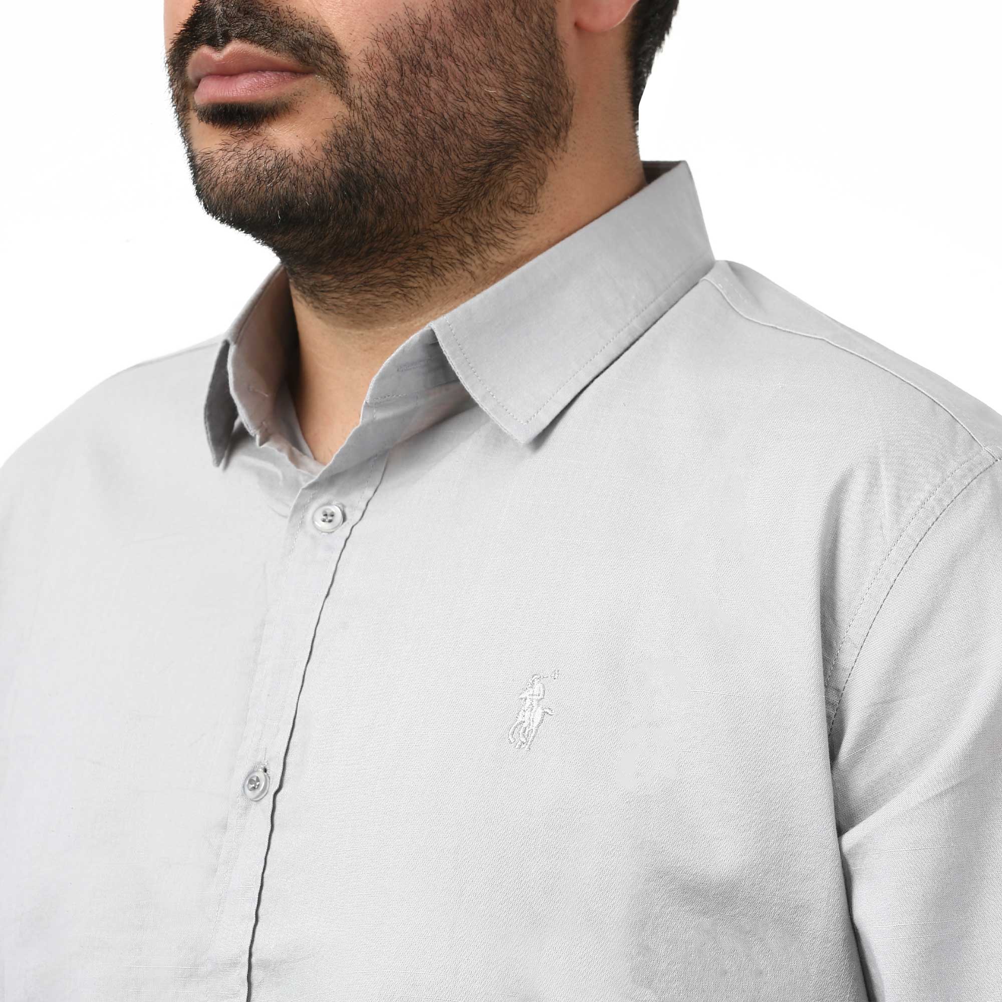 پیراهن آستین بلند ساده مردانه مدل 61029135