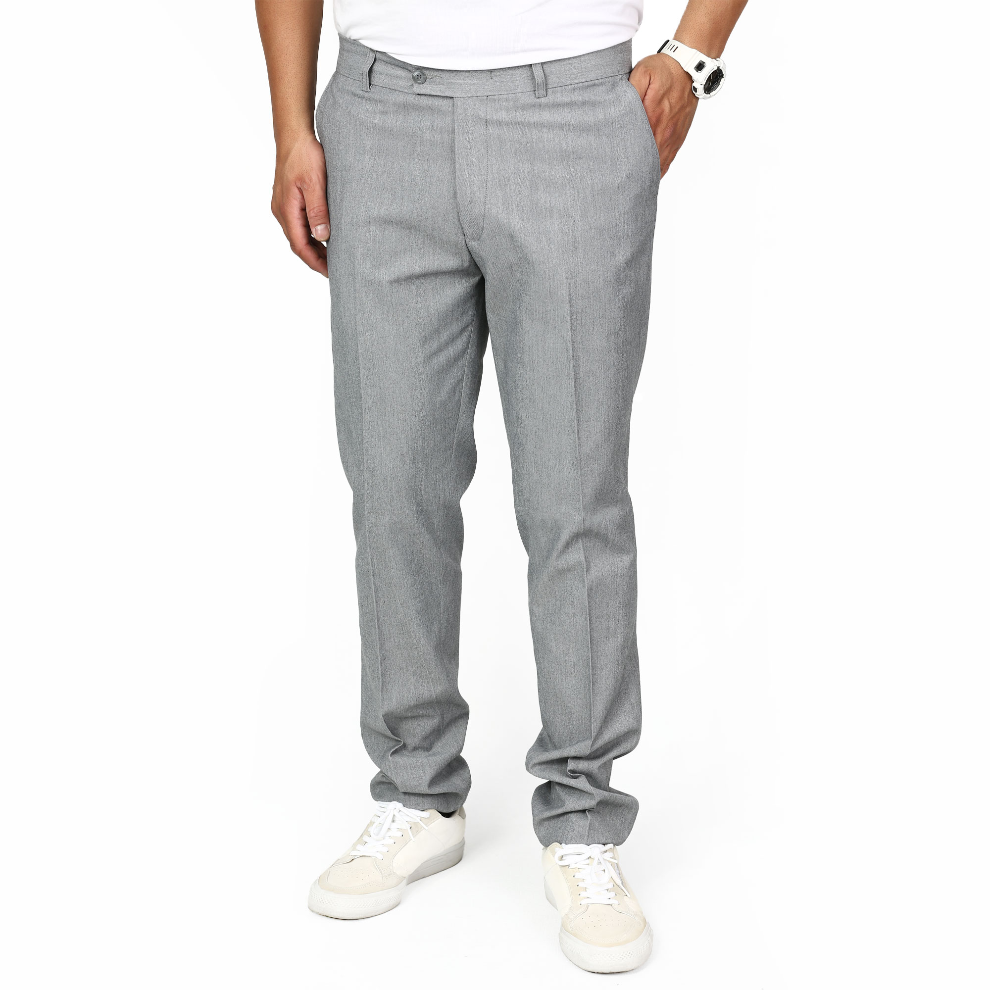 شلوار پارچه‌ای اسلیم فیت مردانه آریا مدل 3701692