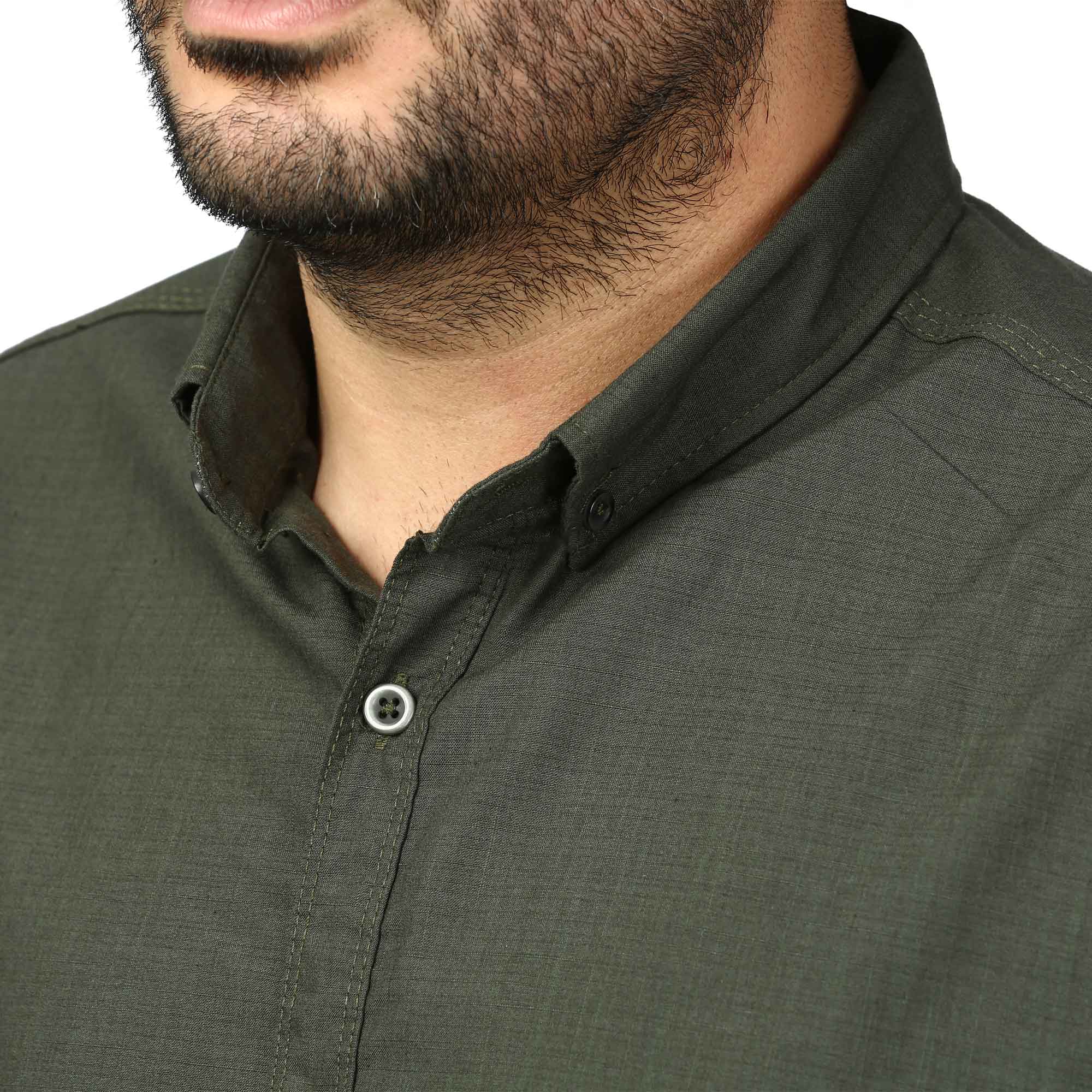 پیراهن آستین بلند لینن مردانه مدل 6105914