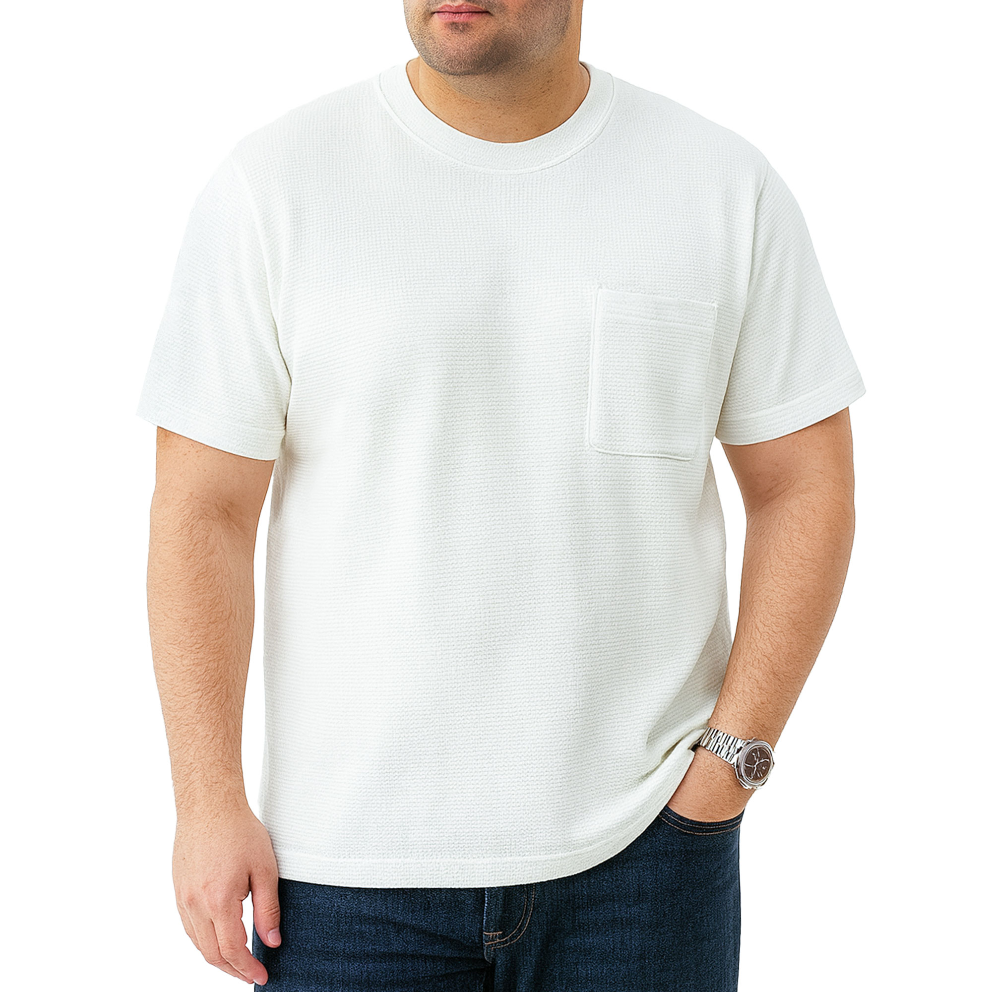 تیشرت آستین کوتاه سایز بزرگ مردانه تن کوک مدل 26512541