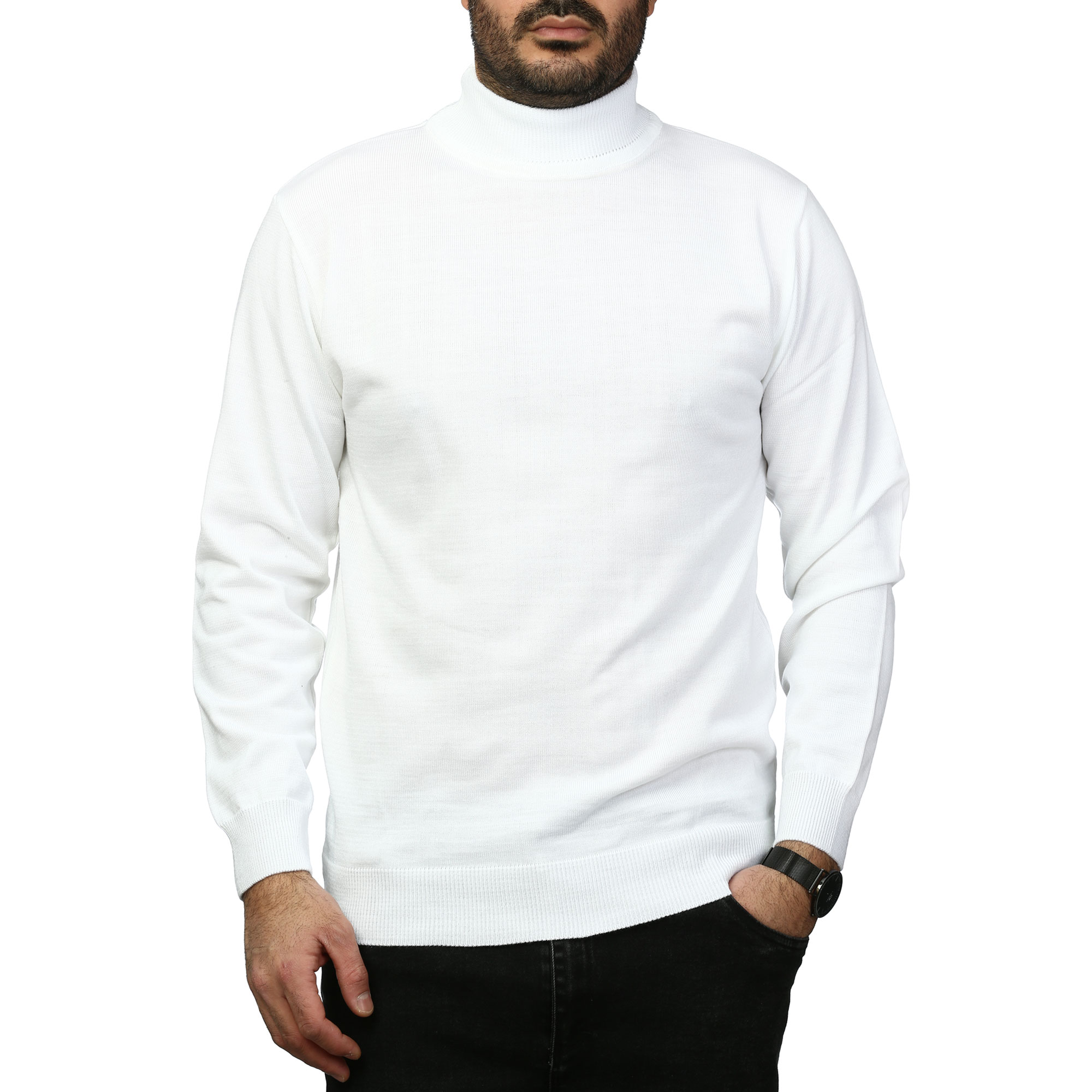 پلیور بافت یقه پنج سانت ماراتن مدل 1779851