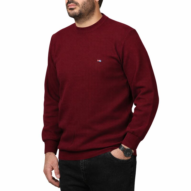 پلیور بافت فندوقی مردانه مدل 659851