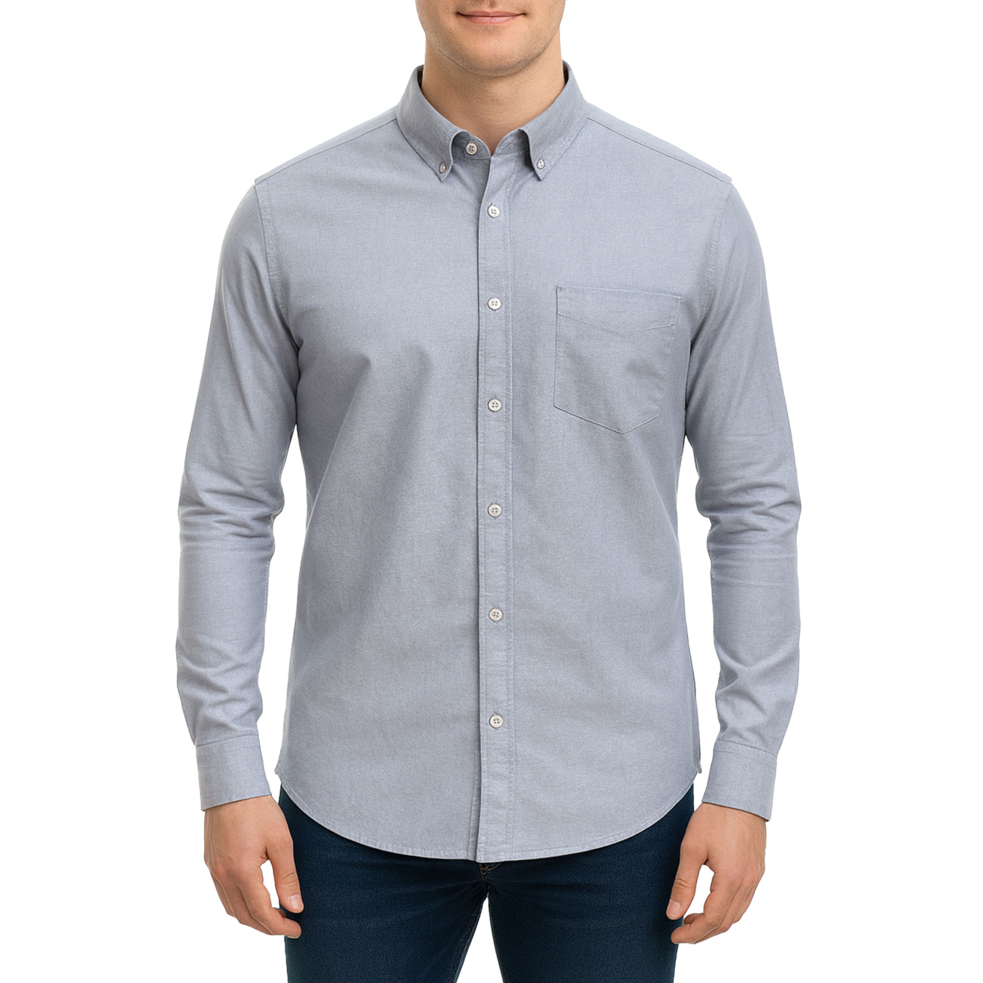 پیراهن آستین بلند ساده مردانه برندمد مدل 1420291