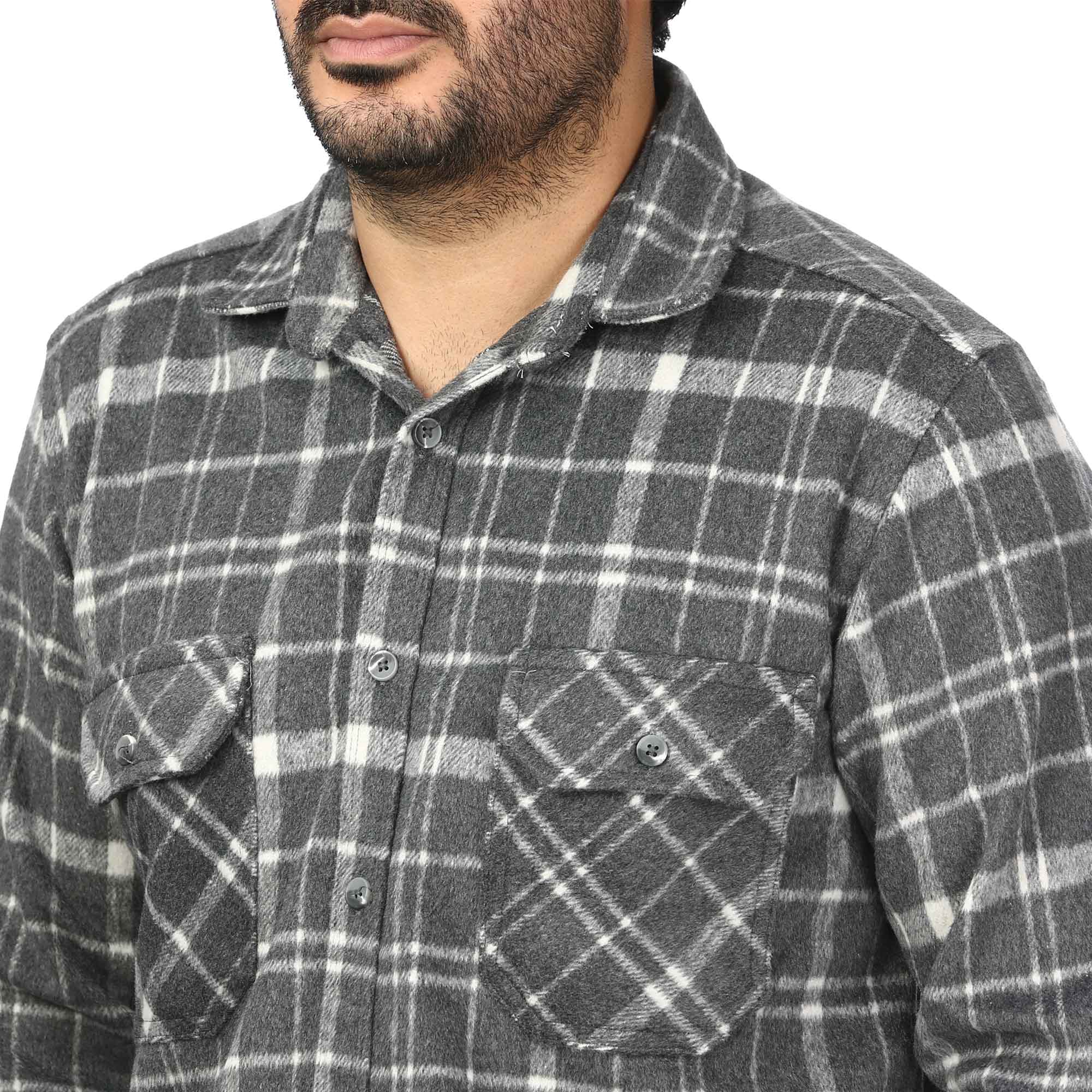 پیراهن آستین بلند پشمی مردانه مدل 6103894