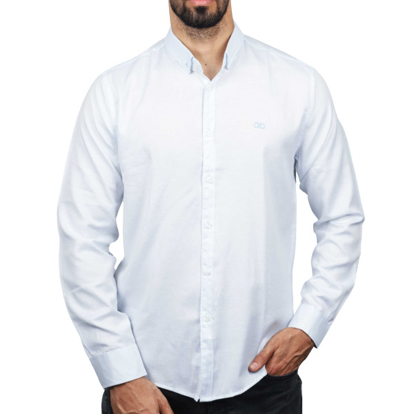 پیراهن آستین بلند ساده مردانه LOCK مدل 2010297