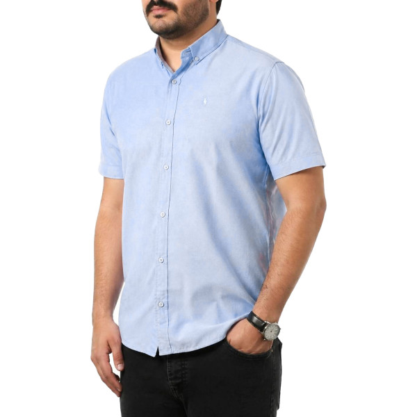 پیراهن آستین کوتاه ساده مردانه مدل 6112954