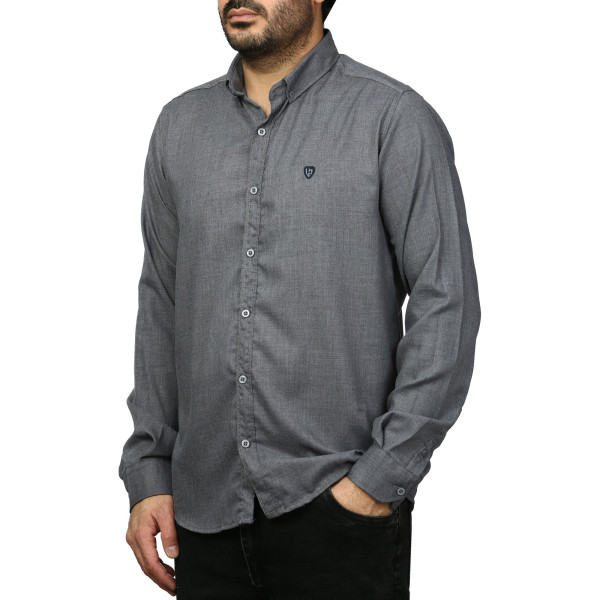 پیراهن آستین بلند ساده مردانه مدل 61029153