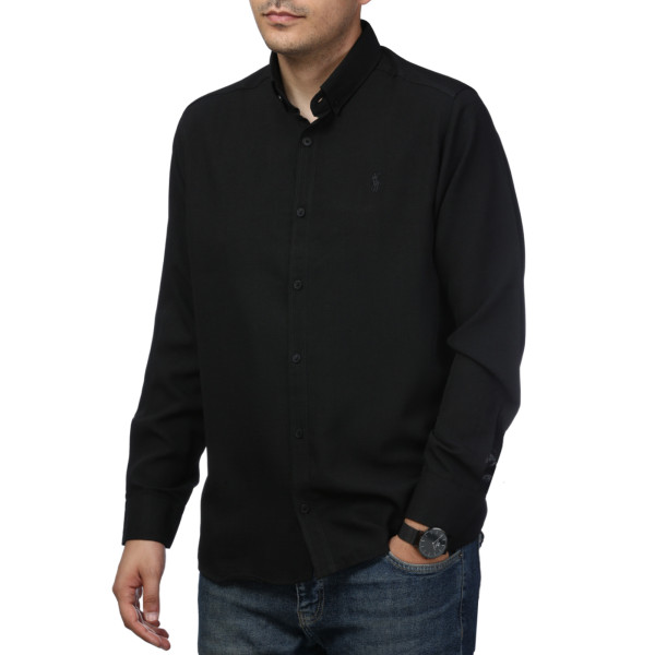 پیراهن آستین بلند لینن مردانه برند مد مدل 1410591