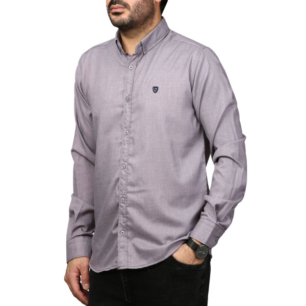 پیراهن آستین بلند ساده مردانه مدل 61029156