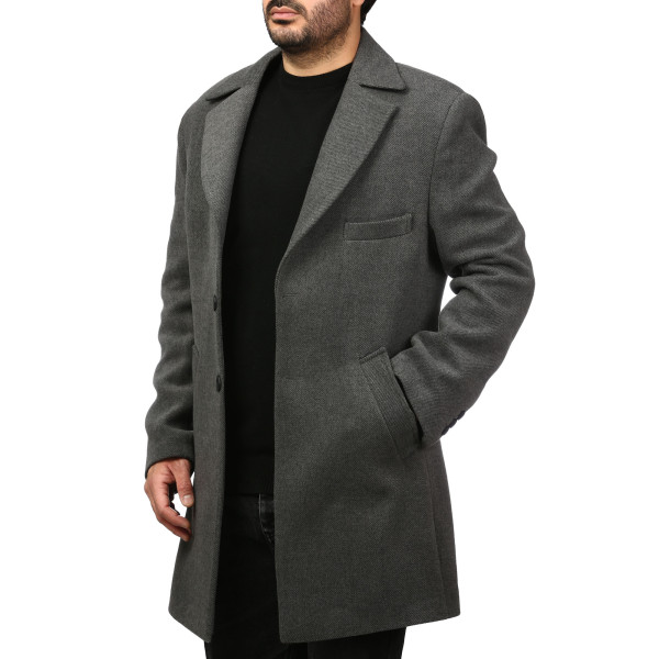 پالتو فوتر بلند مردانه مدل 61667
