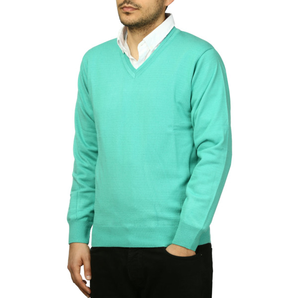 پلیور بافت یقه هفت مردانه ماراتن مدل 1769858