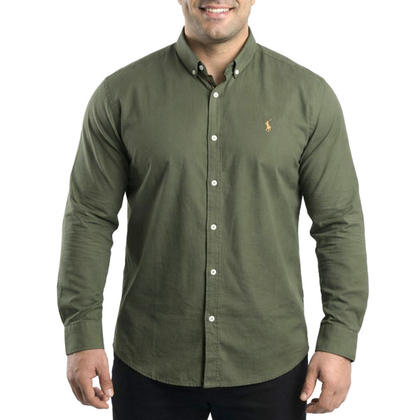 پیراهن سایز بزرگ آستین بلند مردانه  تن کوک مدل 130293