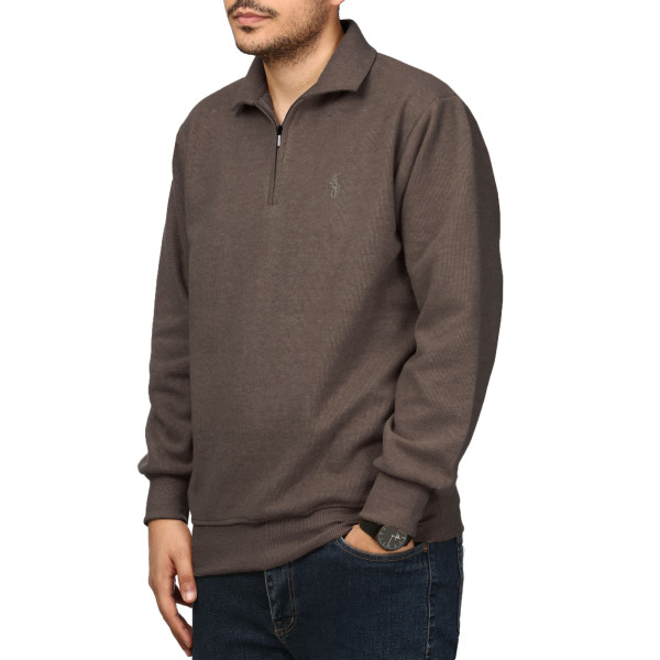پلیور سلانیک نیم زیپ مردانه مدل 619156