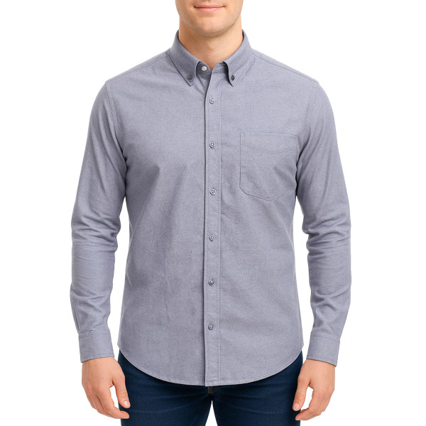 پیراهن آستین بلند ساده مردانه برندمد مدل 1420299