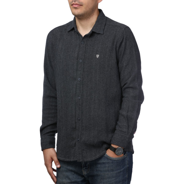 پیراهن آستین بلند کنفی مردانه مدل 61011036