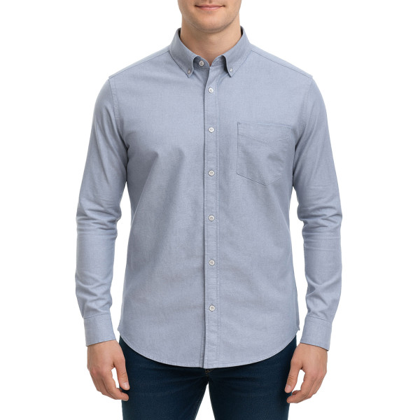 پیراهن آستین بلند ساده مردانه برندمد مدل 1420291