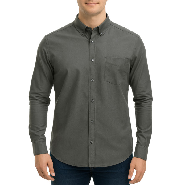 پیراهن آستین بلند ساده مردانه برندمد مدل 1420292