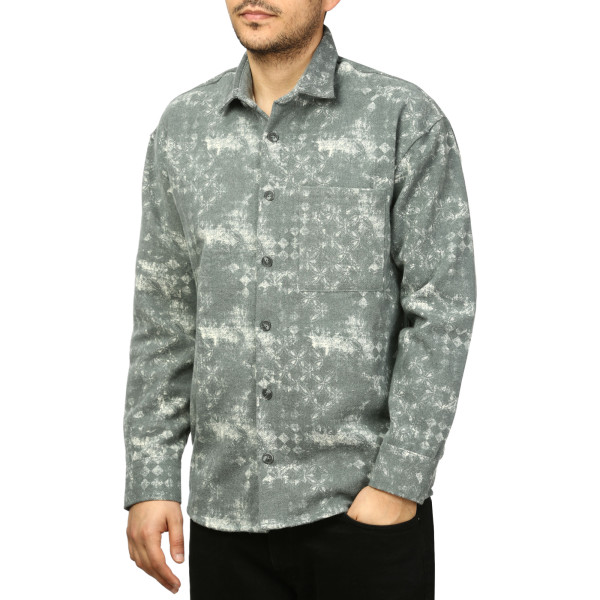 پیراهن پشمی ضخیم مردانه مدل 6203875