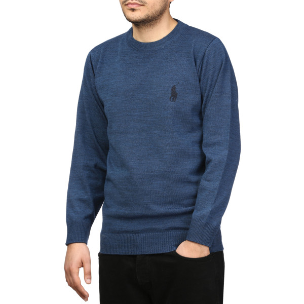 پلیور بافت یقه گرد مردانه مدل 6598521