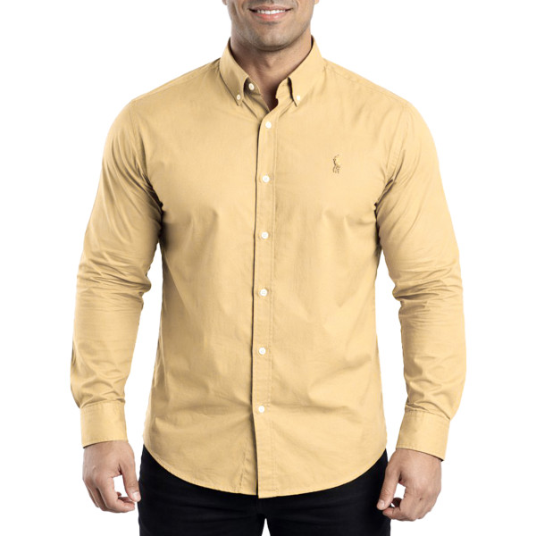 پیراهن سایز بزرگ آستین بلند مردانه  تن کوک مدل 130291