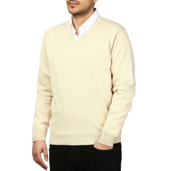 پلیور بافت یقه هفت مردانه ماراتن مدل 1769856