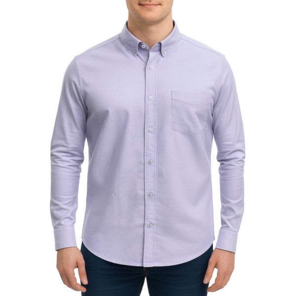 پیراهن آستین بلند ساده مردانه برندمد مدل 1420295