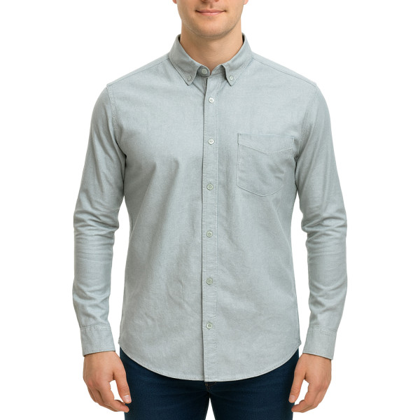 پیراهن آستین بلند ساده مردانه برندمد مدل 1420297