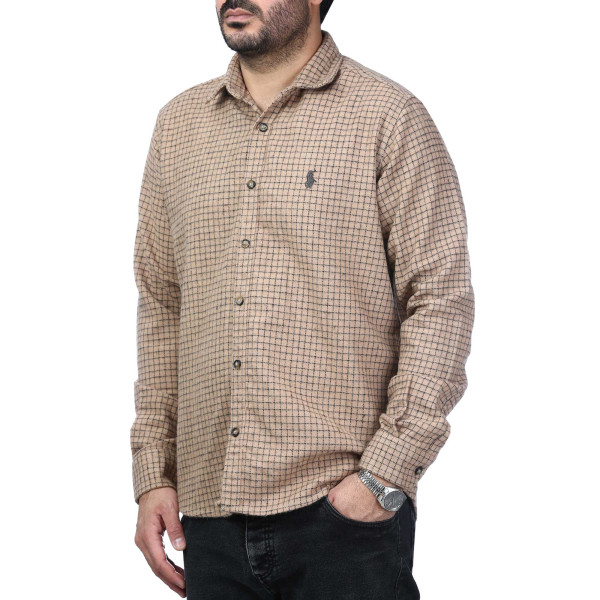 پیراهن آستین بلند پشمی مردانه مدل 6103899