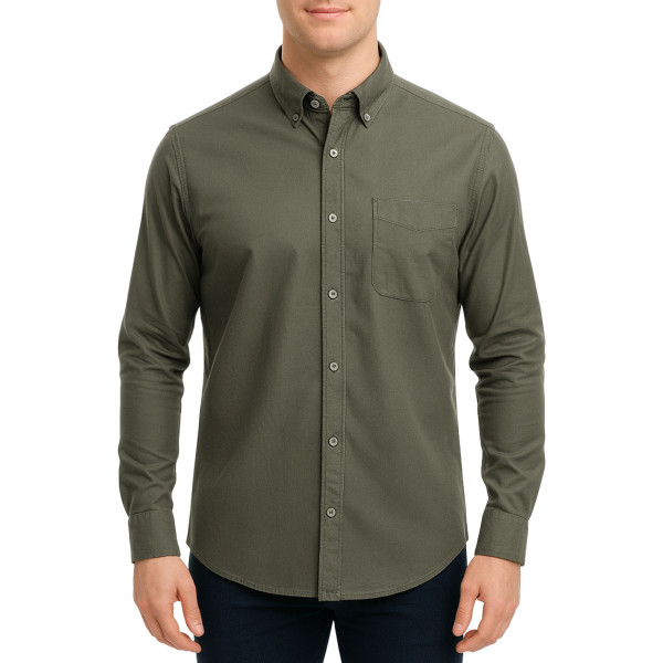 پیراهن آستین بلند ساده مردانه برندمد مدل 1420294