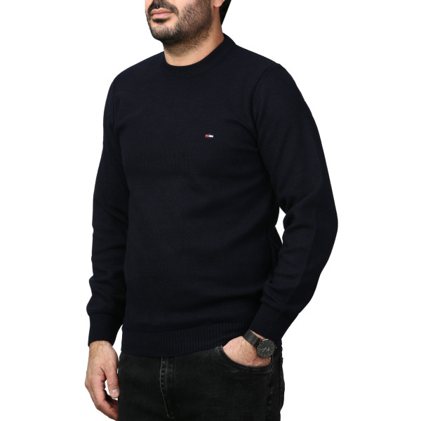 پلیور بافت فندقی مردانه مدل 659854