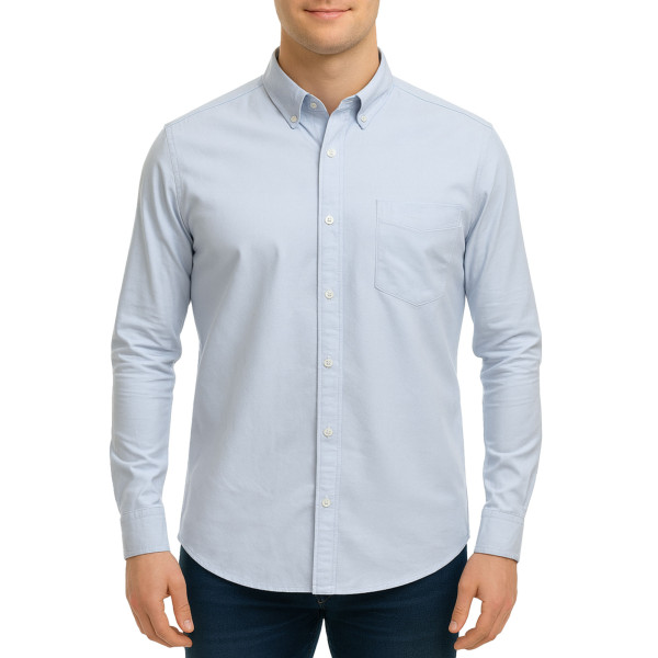 پیراهن آستین بلند ساده مردانه برندمد مدل 1420293