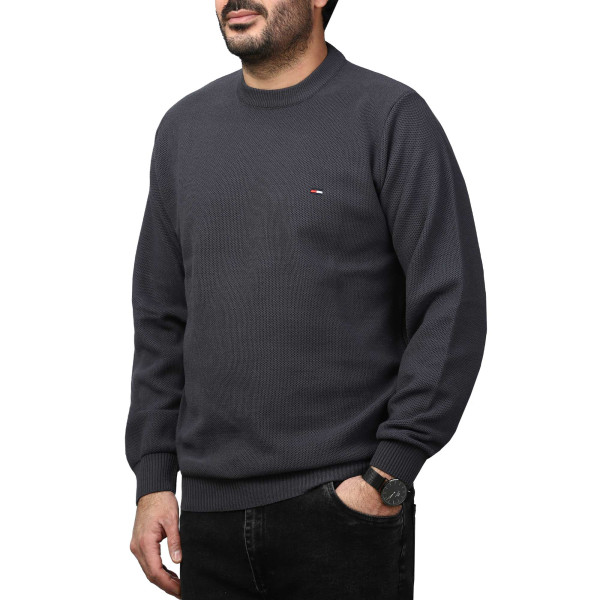 پلیور بافت فندقی مردانه مدل 659856