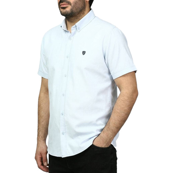 پیراهن آستین کوتاه ساده مردانه مدل 6112965