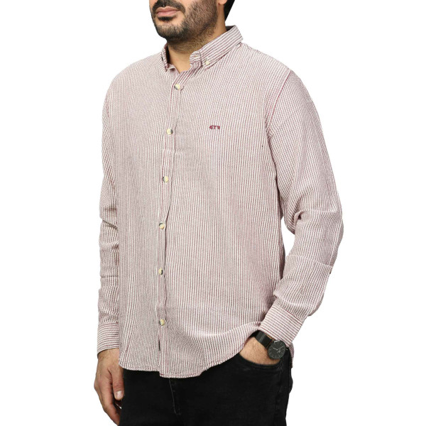 پیراهن آستین بلند کنفی مردانه مدل 61011042