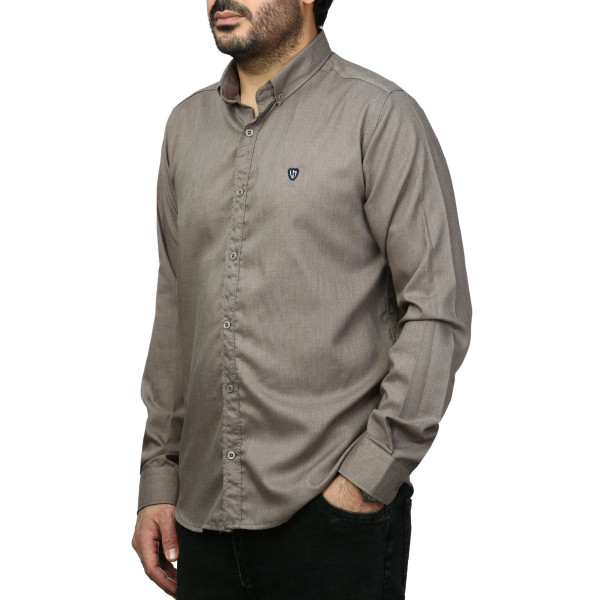 پیراهن آستین بلند ساده مردانه مدل 61029148