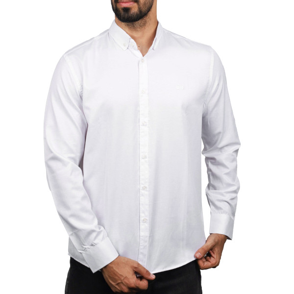 پیراهن آستین بلند ساده مردانه LOCK مدل 2010295