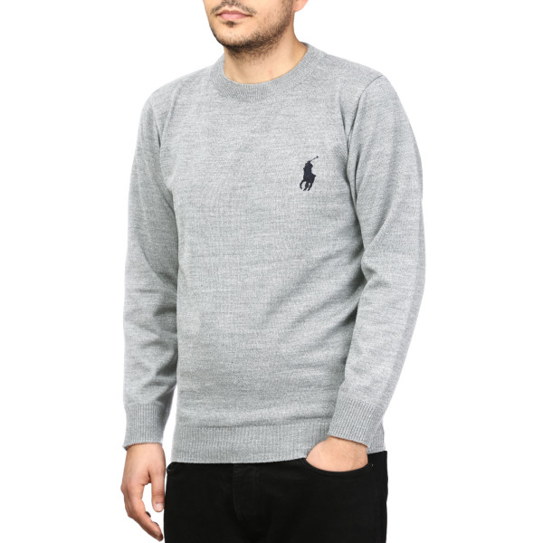 پلیور بافت یقه گرد مردانه مدل 6598512