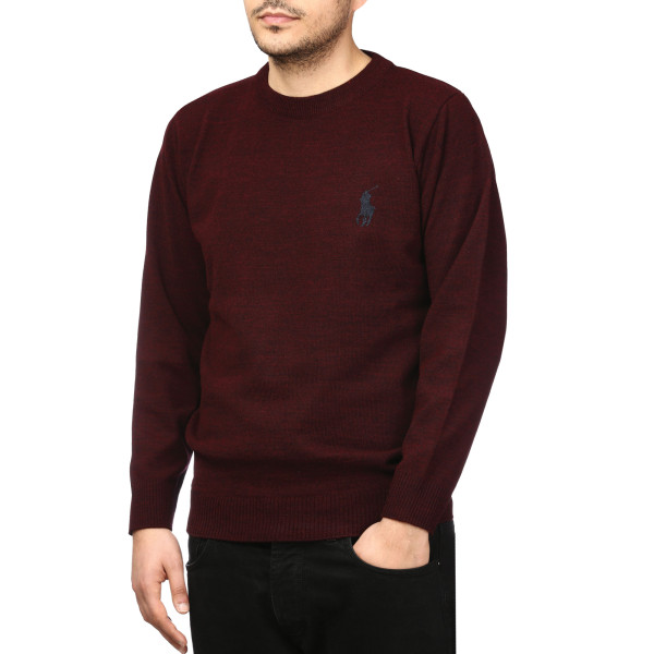 پلیور بافت یقه گرد مردانه مدل 6598515