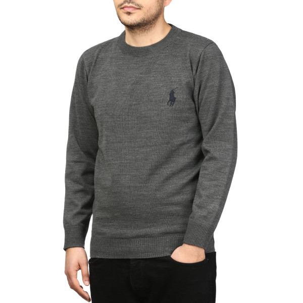 پلیور بافت یقه گرد مردانه مدل 6598519